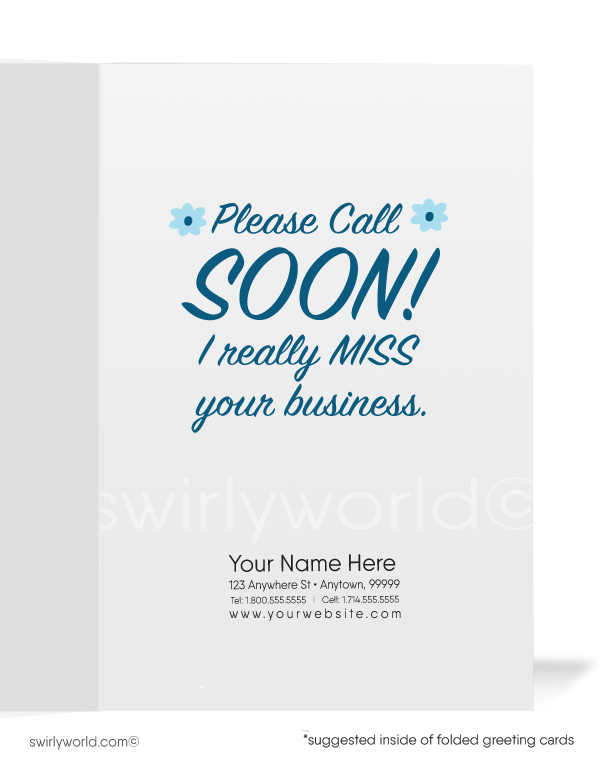 "Waiting For Your Ring" Miss You Bride Women's Sales Marketing Cards