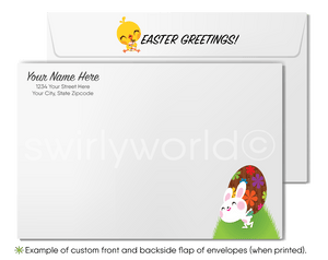 Funny Cartoon Humorous Happy Easter Cards for Business.
