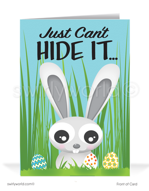 Customer Funny cartoon humorous happy Easter cards for business.