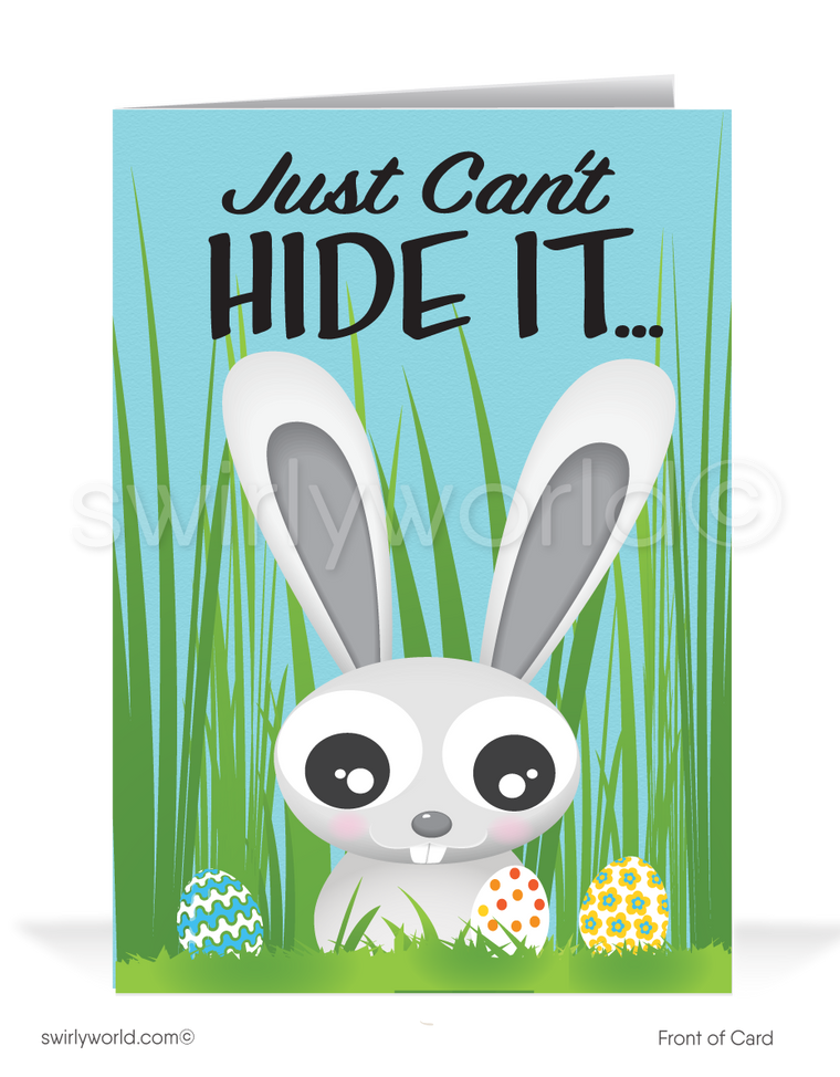 Customer Funny cartoon humorous happy Easter cards for business.