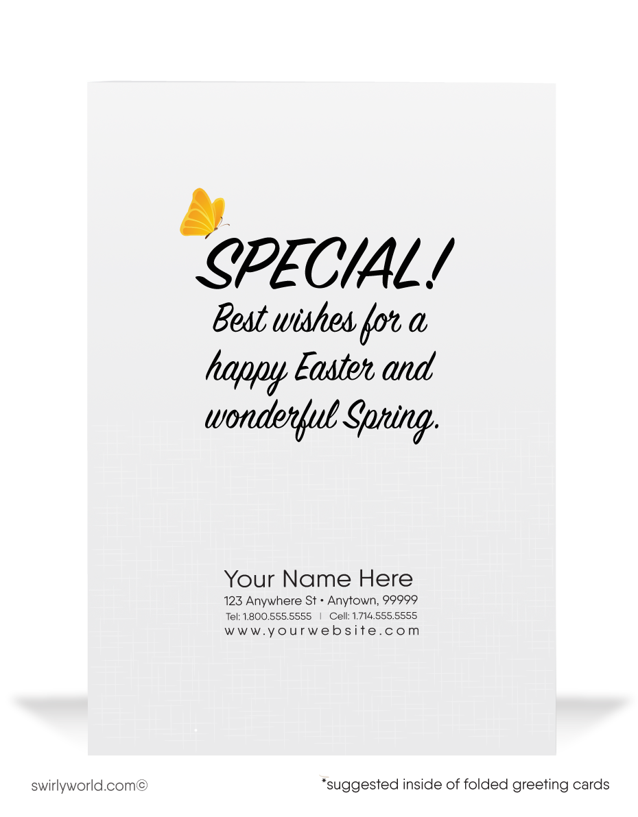 Eggstra Special Customer Business Easter Cards