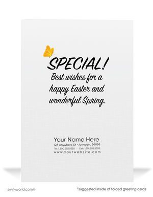 Eggstra Special Customer Business Easter Cards
