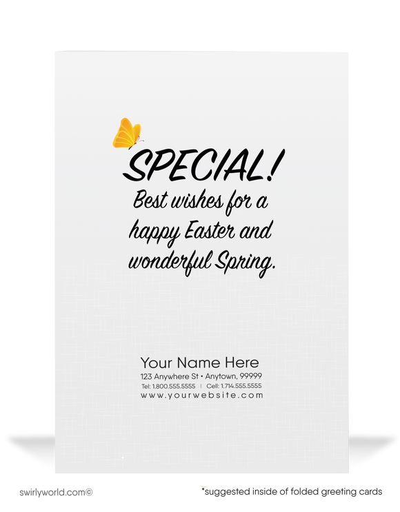 Eggstra Special Customer Business Easter Cards
