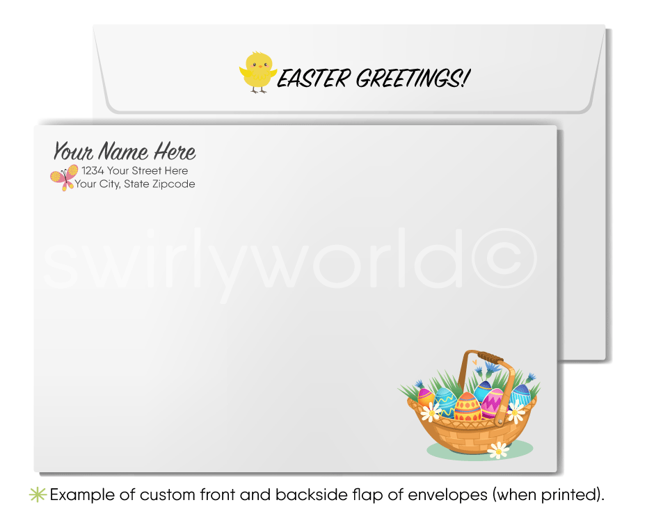 Cute Bunny Humorous Happy Easter Cards for Customers