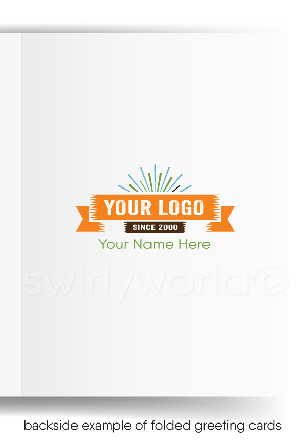 Humorous Basketball Thank You For Your Referral Greeting Cards for Customers