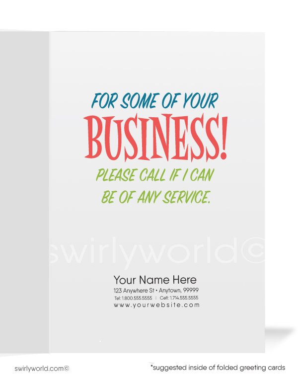 "Shopping for New Business" Women in Business Prospecting Sales Cards