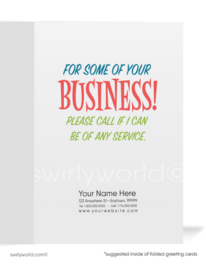 "Shopping for New Business" Women in Business Prospecting Sales Cards