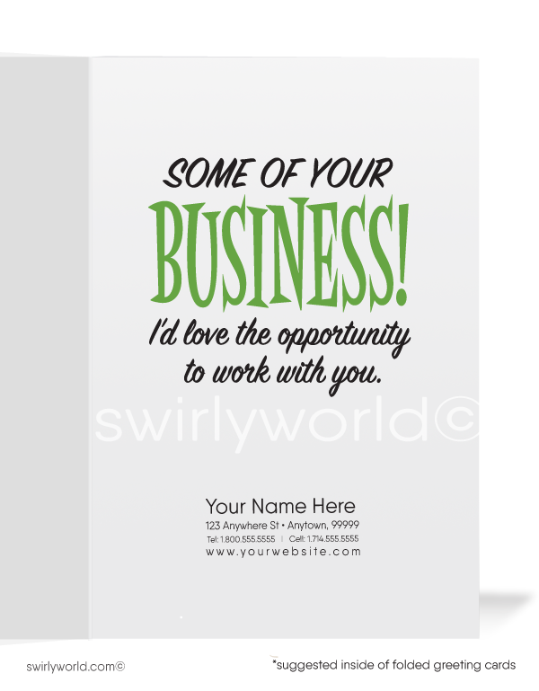 Golfer Women in Business Prospecting More Sales Greeting Cards
