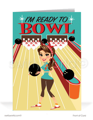 "Bowl You Over" With Thanks! Women in Business Thank You Greeting Card for Clients