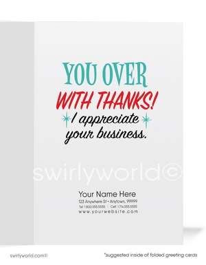 "Bowl You Over" With Thanks! Women in Business Thank You Greeting Card for Clients