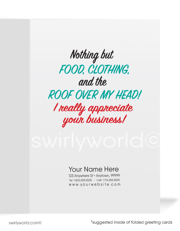 "Need Your Orders" Prospecting Sales Greeting Cards for Women