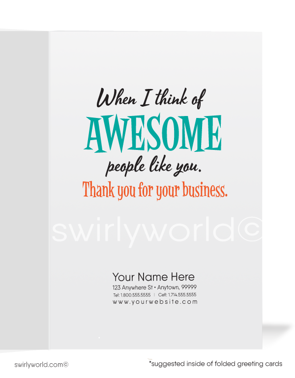 Salesman Business Customer Appreciation Thank You Cards