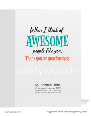 Salesman Business Customer Appreciation Thank You Cards