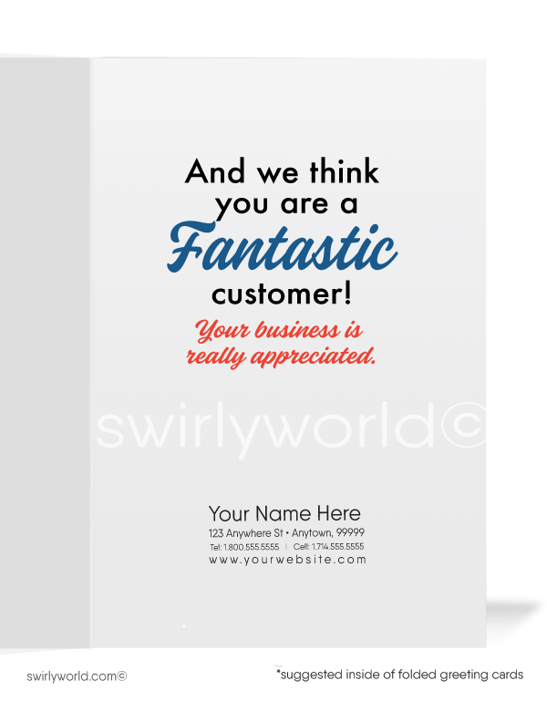 "The Reports Are In" Cartoon Humorous Thank You Cards for Women in Business