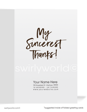 "Expresso My Thanks" Cute Women in Business Thank You Cards