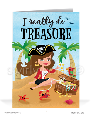 "I Treasure Your Business" Women in Business Thank You Cards