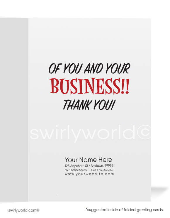 Big Fan of Your Business Thank You Customer Cards