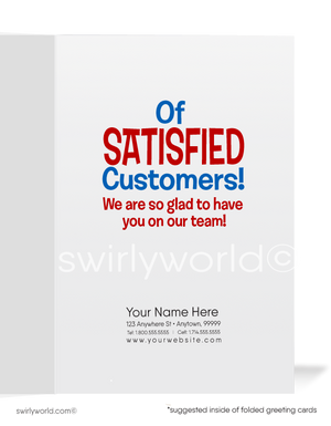 "Welcome to Our Team" Baseball Theme Business Thank You Cards for Customers