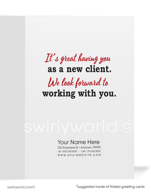 Pilot Welcome Aboard It's Great Having You As A New Client Greeting Cards