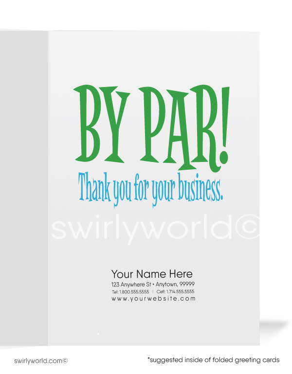 Golf Funny Humorous Thank You Cards for Women in Business