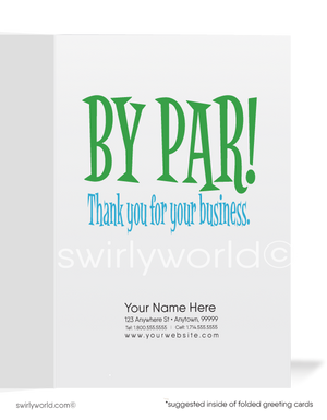 Golf Funny Humorous Thank You Cards for Women in Business