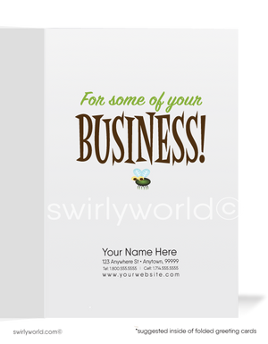 Hungry For Your Business Funny Frog Prospecting Sales Cards