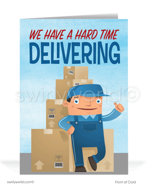 Funny Humorous Shipping Department Past-Due Bill Collection Cards.