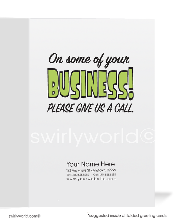 Hungry For Your Business Sales Prospecting Cards for New Customers