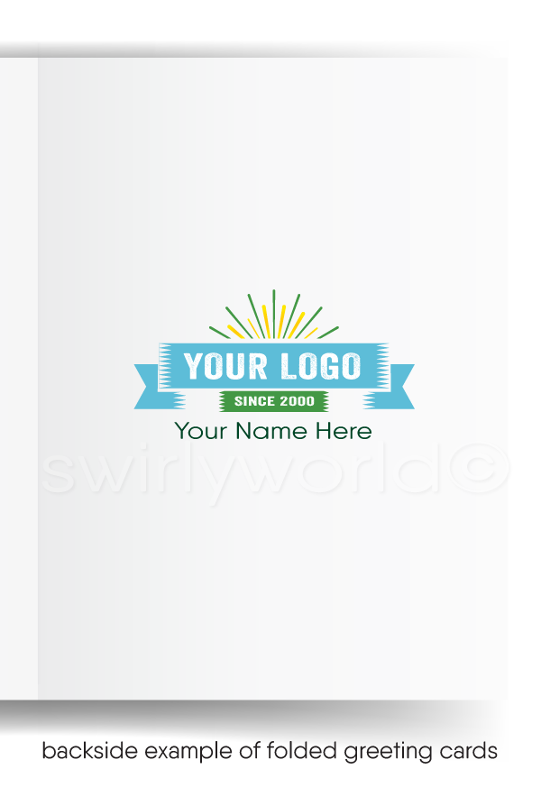 Cute Cartoon We Miss Your Business Sales Promotion Marketing Cards