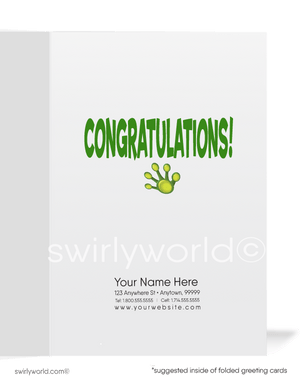 Funny Humorous Frog Toadally Awesome Congratulations Cartoon Cards