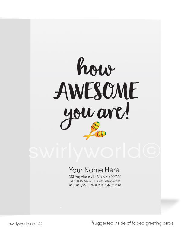 Let's TACO about how awesome you are! Funny Cartoon Taco Fiesta Congratulations You're Totally Awesome! Cartoon taco with mustache and sombrero.