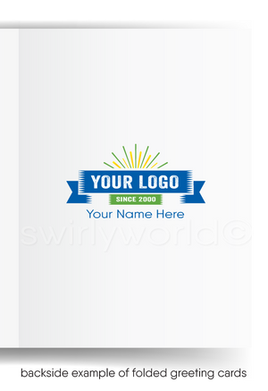 Football Cartoon Humorous Sales Prospecting Business Greeting Cards