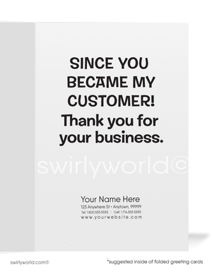 On Top of the World Business Thank You Card for Customers