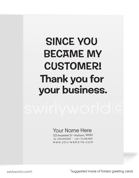 On Top of the World Business Thank You Card for Customers