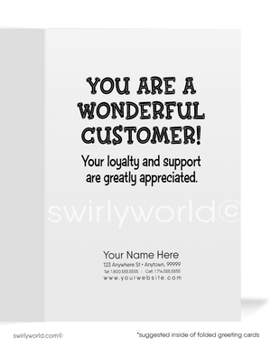 Funny Boyscout Thank You Cartoon Cards for Customers