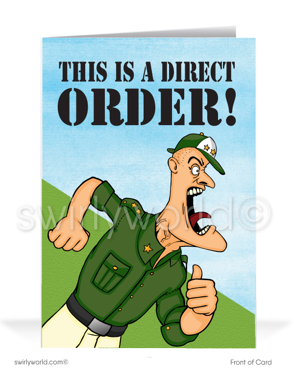 Humorous Military Happy Birthday Greeting Cards