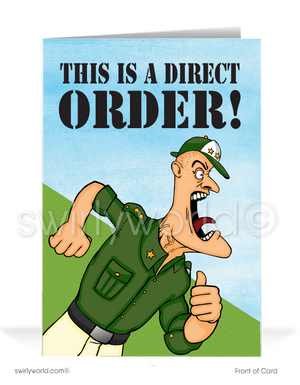 Humorous Military Happy Birthday Greeting Cards