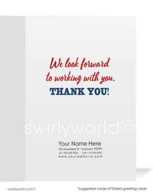 Women in Business Welcome New Clients Customer Company Greeting Cards