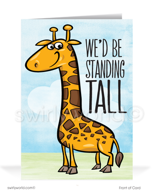 Giraffe Client Thank You For Your Referral Cards for Business Customers