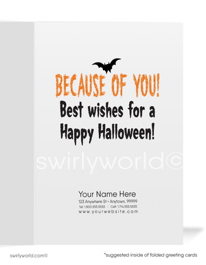 Zombie Halloween Printed Greeting Card - "We Are Still Alive" Business Design