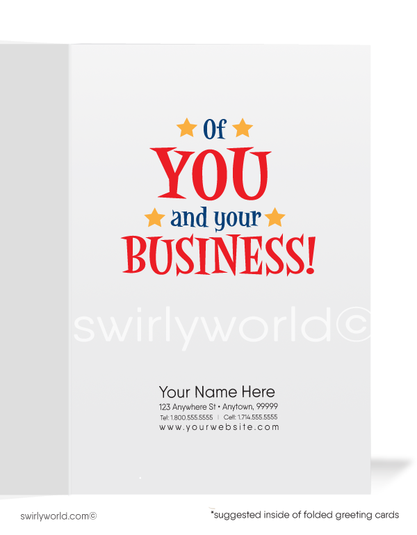 "A Big Fan of Your Business" Baseball Sports Theme Thank You Cards for Women