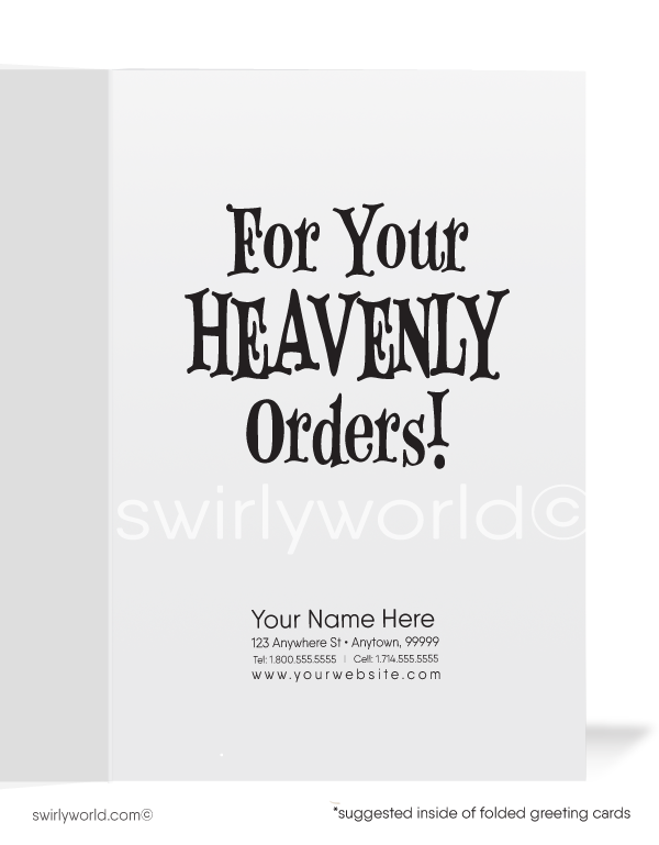 "Bless You For Your Orders" Thank You Cards for Customers