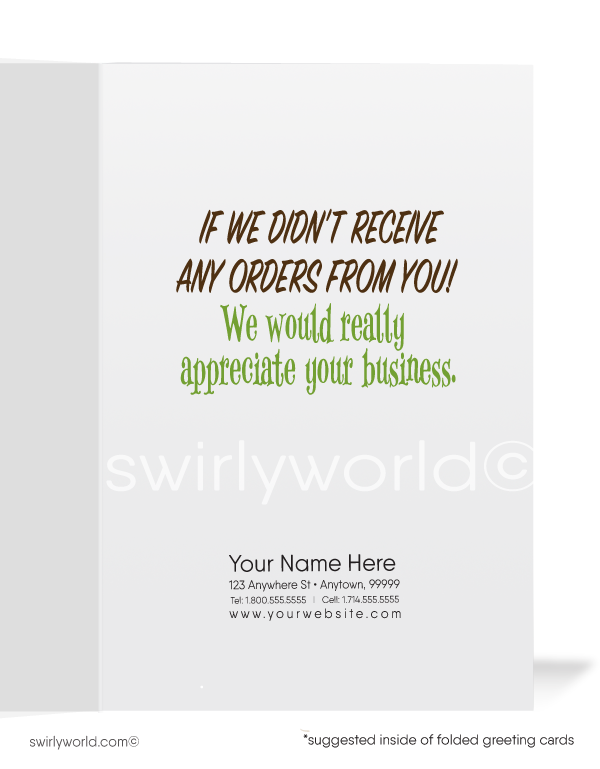 We Miss Your Business Prospecting Marketing Cards for Customers