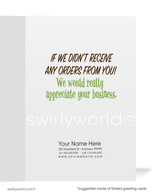 We Miss Your Business Prospecting Marketing Cards for Customers