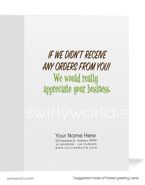 We Miss Your Business Prospecting Marketing Cards for Customers
