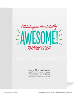 Soap Box Cartoon Women in Business Thank You Cards for Clients