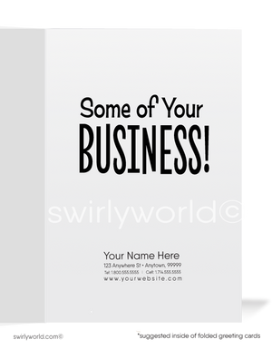 "Fishing For Your Business" Sales Promotion Customer Greeting Cards
