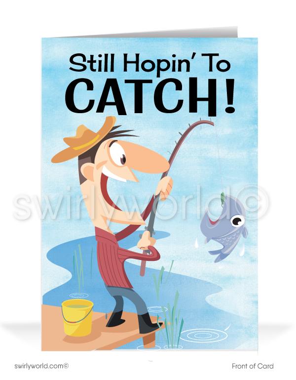 "Fishing For Your Business" Sales Promotion Customer Greeting Cards