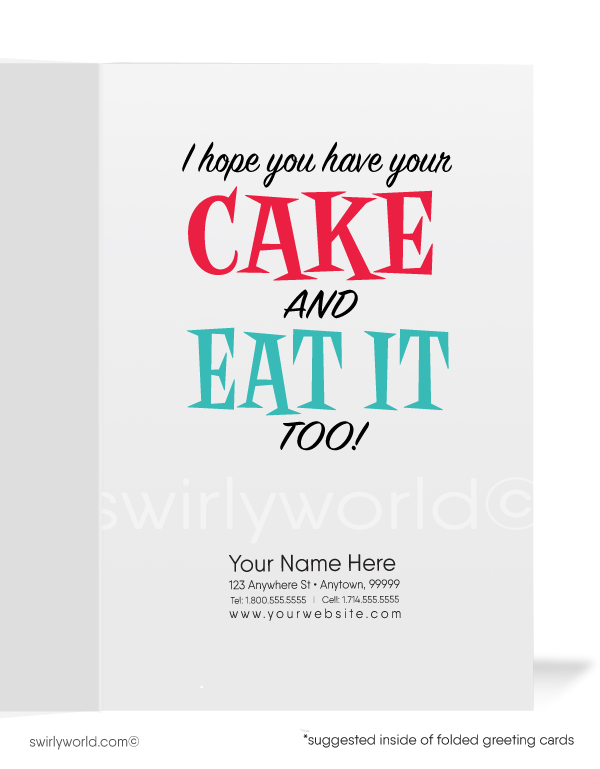Adorable Sales-Woman Business Happy Birthday Cards for Clients