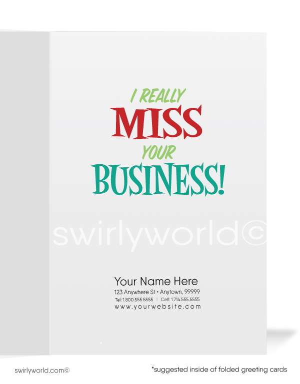 Desperate Salesman Begging for Business Funny Customer Greeting Cards